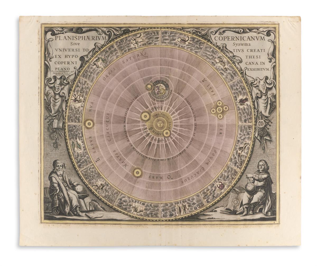 (CELESTIAL.) Cellarius, Andreas. Planisphaerium Copernicanum